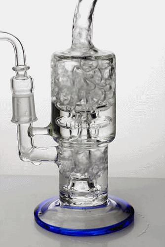 9" shower head percolator oil rig with a banger- - One Wholesale