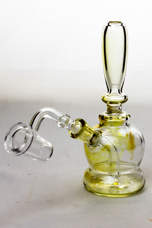 6" stem diffuser mini rig with a banger Bongs ONE