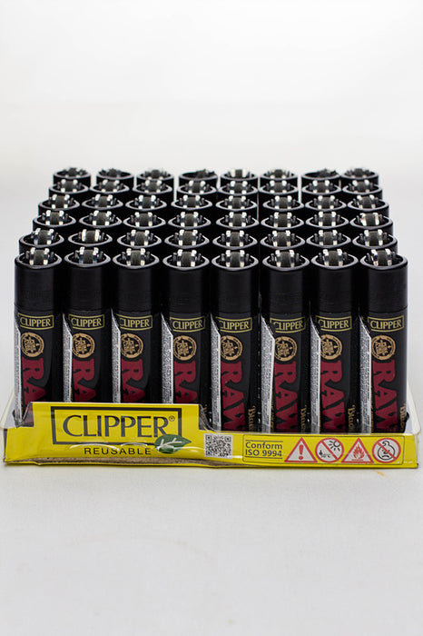 Clipper Refillable Lighters-Raw Black - One Wholesale