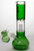11" Volcano glass water bong with dome percolator-Green - One Wholesale