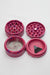 4 parts leaf printed large metal grinder- - One Wholesale