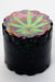 4 parts leaf printed large metal grinder-Green - One Wholesale