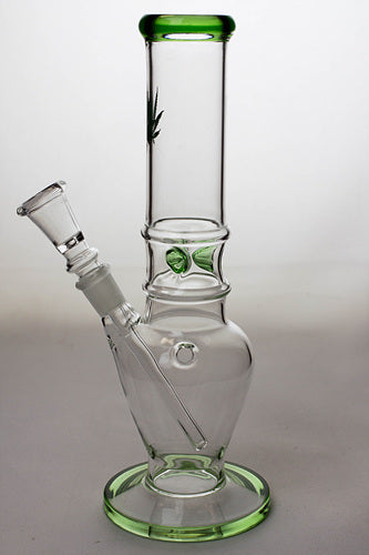 10" glass water pipe - Leaf- - One Wholesale