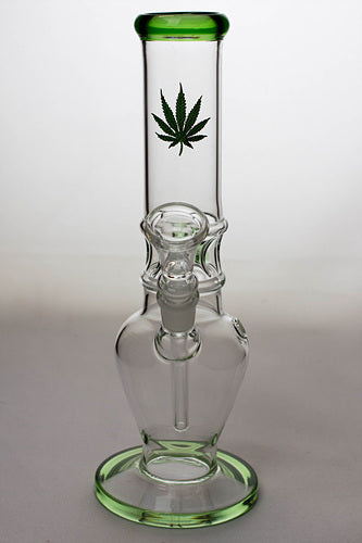 10" glass water pipe - Leaf- - One Wholesale