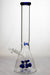 15.5" grape bunch diffuser glass water bong- - One Wholesale