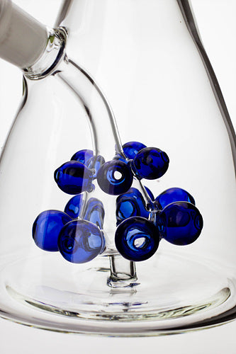 15.5" grape bunch diffuser glass water bong- - One Wholesale