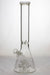 15.5" grape bunch diffuser glass water bong-White - One Wholesale