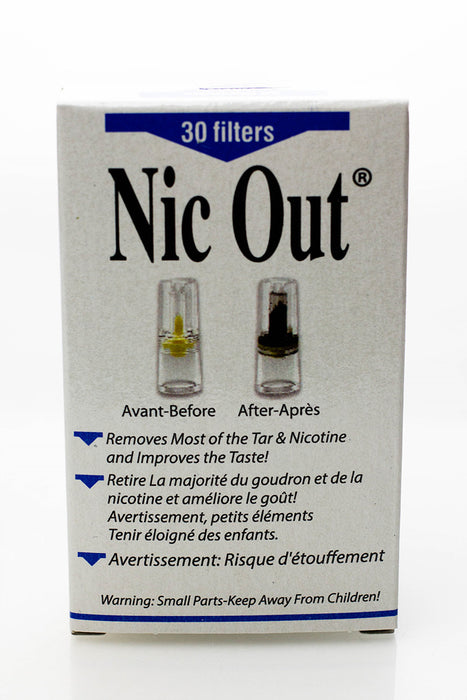 Nic Out 30 Filters (Box)- - One Wholesale