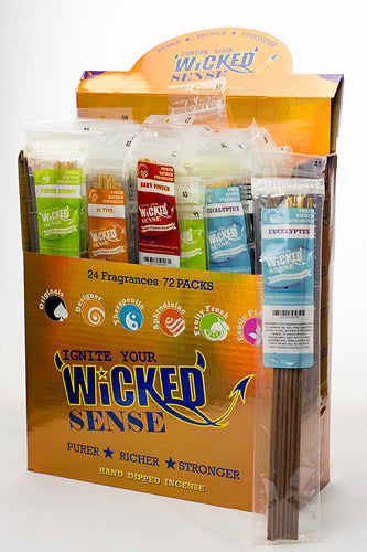 Wicked sense Incense 72 pack display- - One Wholesale