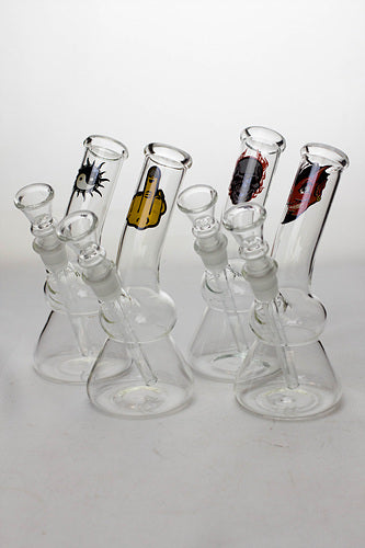6.5 in. clear glass water bong-A - One Wholesale
