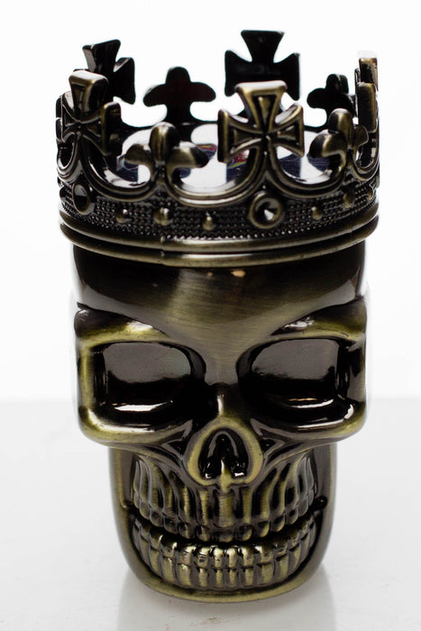 Crowned Skull Herb Grinder- - One Wholesale
