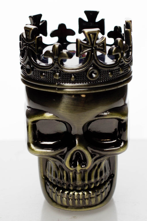 Crowned Skull Herb Grinder- - One Wholesale