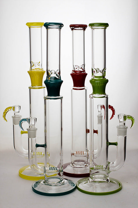 17" Marble colours inline diffuser glass water bong Glass Bong ONE