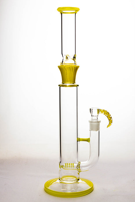 17"  Marble colours inline diffuser glass water bong- - One Wholesale