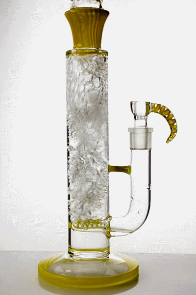 17" Marble colours inline diffuser glass water bong Glass Bong ONE
