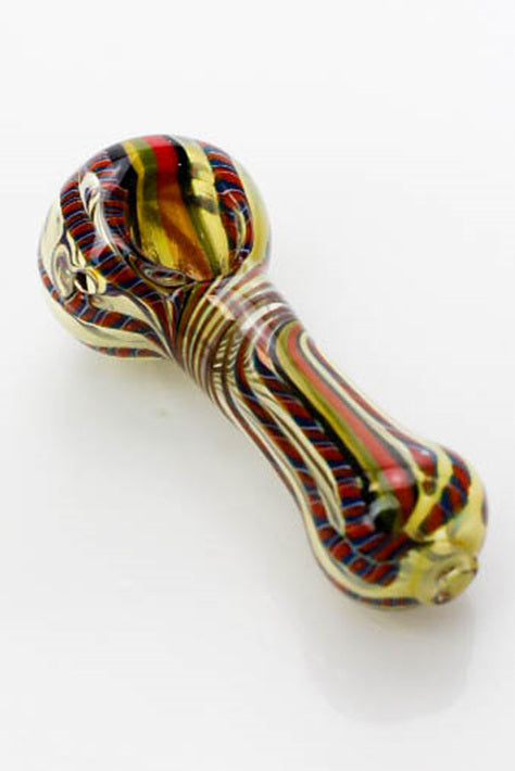 3.5" soft glass 5207 hand pipe- - One Wholesale