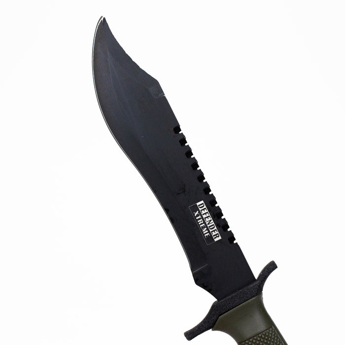 12" Heavy Duty Army hunting knife with ABS Sheath Knife