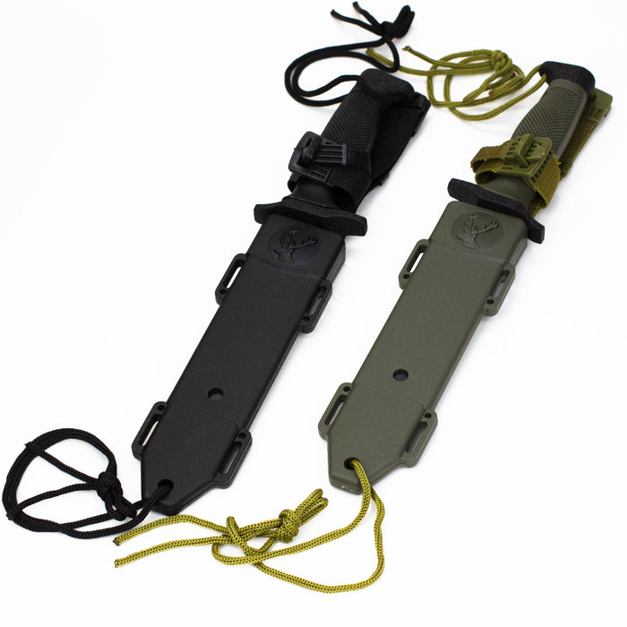 12" Heavy Duty Army hunting knife with ABS Sheath Knife