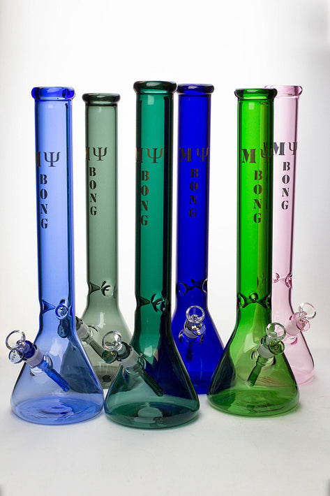 18" My bong colored glass classic beaker bong Glass Bong ONE