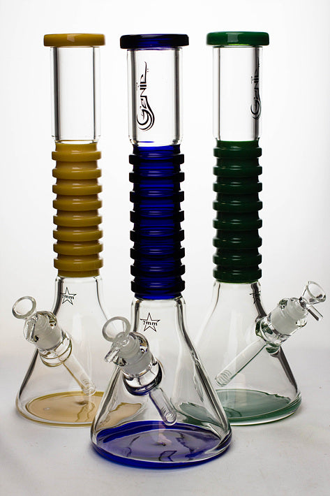 15" Genie 7 mm beaker glass water bong Glass Bong ONE