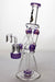 11" Three tube and shower head diffused recycler with a banger-Purple - One Wholesale