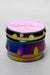 Genie 4 parts rainbow color herb grinder- - One Wholesale