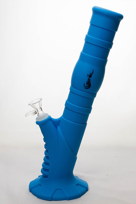 13" Genie Detachable silicone solid color straight bong- - One Wholesale