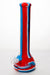 13" Genie mixed color Silicone detachable beaker water bong-RD-BL-WH - One Wholesale