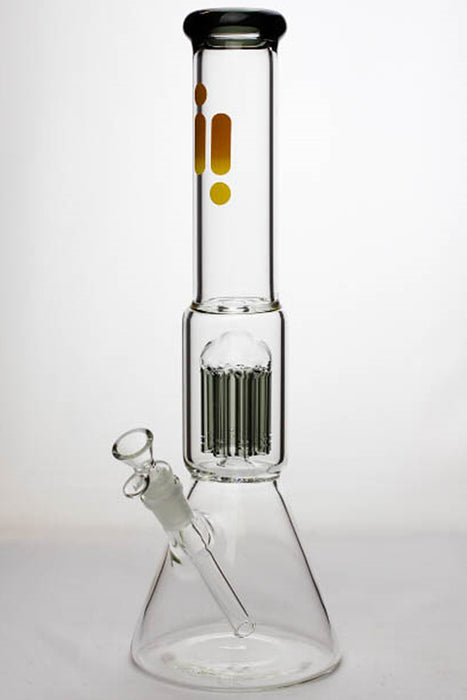 16" Infyniti 7 mm thickness single 8-arm glass water bong Beaker Bong ONE Smoke