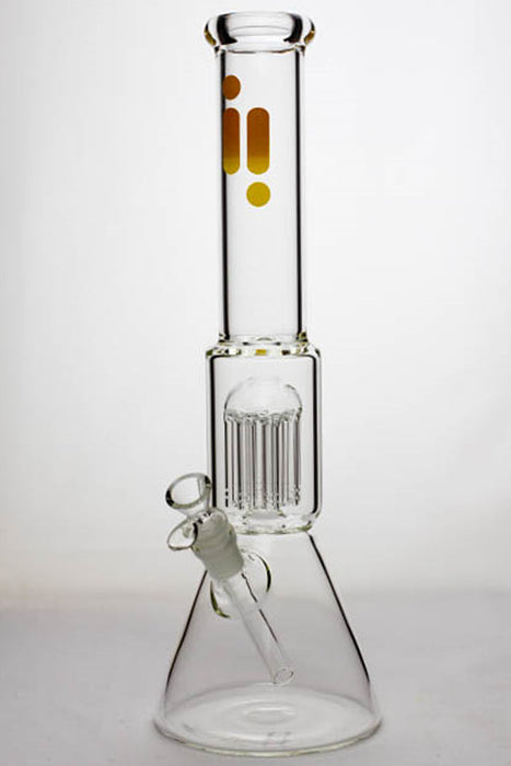 16" Infyniti 7 mm thickness single 8-arm glass water bong Beaker Bong ONE Clear