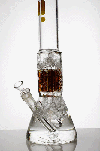 16" Infyniti 7 mm thickness single 8-arm glass water bong Beaker Bong ONE