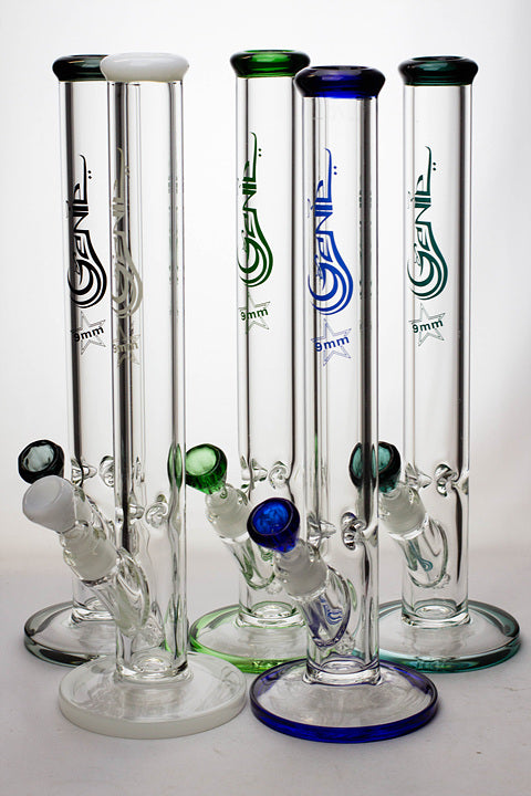17" Genie 9 mm straight glass tube water bong Glass Bong ONE