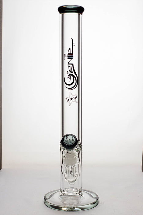 17" Genie 9 mm straight glass tube water bong- - One Wholesale