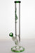 17" Genie 9 mm straight glass tube water bong-Green - One Wholesale