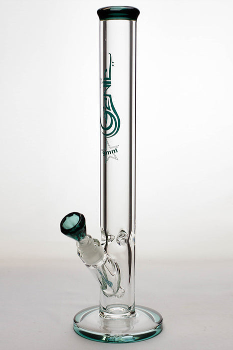 17" Genie 9 mm straight glass tube water bong-Teal - One Wholesale