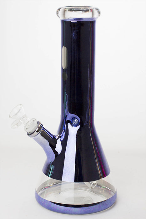 12" Infyniti 7 mm metallic classic beaker bong-Blue - One Wholesale