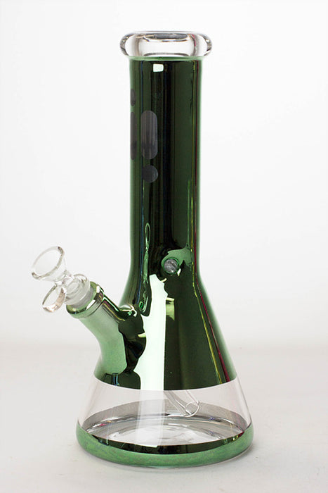 12" Infyniti 7 mm metallic classic beaker bong-Green - One Wholesale