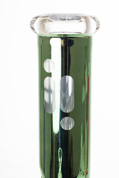 12" Infyniti 7 mm metallic classic beaker bong- - One Wholesale