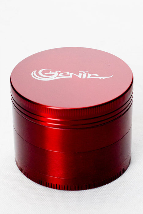 4 parts genie metal herb grinder-Red - One Wholesale