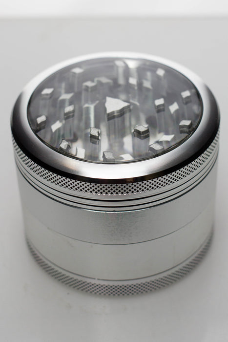 Aluminium 4 parts grinder with acrylic window- - One Wholesale