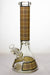 14" MGM glass 7 mm check pattern glass bong-Brown - One Wholesale