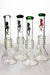 12" Volcano 5-ring beaker glass water bong- - One Wholesale