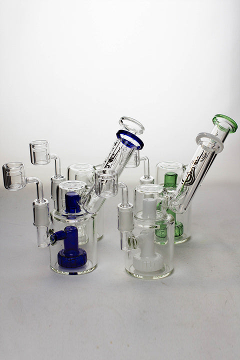 7 in. genie shower head difussed oil rig Bongs ONE