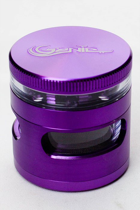 4 parts Genie side window large aluminium grinder-Purple - One Wholesale