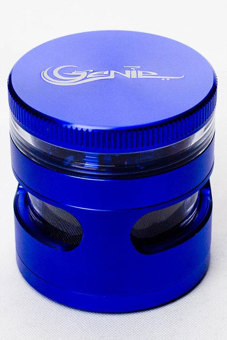 4 parts Genie side window large aluminium grinder-Blue - One Wholesale