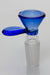 Built-in Screen glass male bowl-Blue - One Wholesale