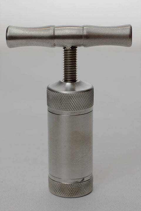 T Handle Metal Alloy Pollen Press Compress-3.5" - One Wholesale
