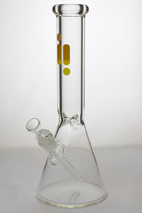 14" infyniti 7 mm glass beaker water bong-Clear - One Wholesale