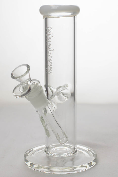 9" Blueberry glass tube water bongs-White - One Wholesale