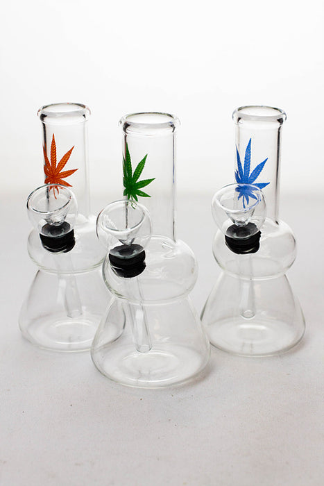5" mini glass water  bong-A - One Wholesale